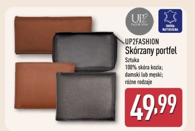 Portfel UP2FASHION Skórzany portfel promocja w Aldi