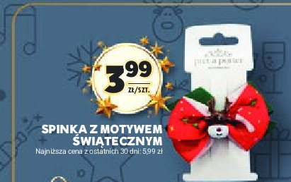 Spinka świąteczna kokardka promocja w Stokrotka