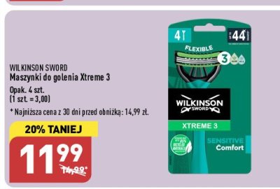 Maszynka do golenia WILKINSON XTREME 3 SENSITIVE COMFORT promocja