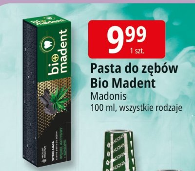 Pasta do zębów Bio Madent Madonis promocja w Leclerc