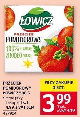 Przecier pomidorowy Łowicz 500 g promocja w Selgros