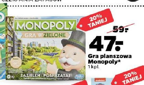 Monopoly gra w zielone Hasbro promocja
