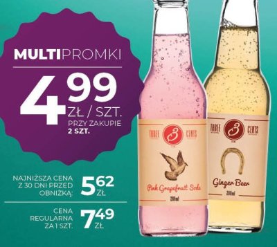 Napój Three Cents 0,2 L promocja w Duży Ben