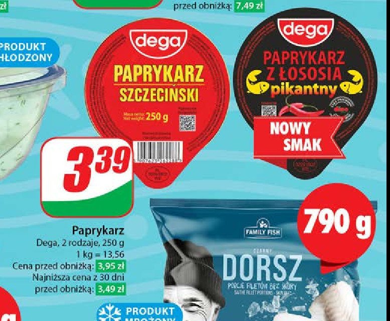 Paprykarz z łososia pikantny Dega promocja w Dino