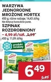 Warzywa jednorodno mrożone HORTEX promocja w Stokrotka