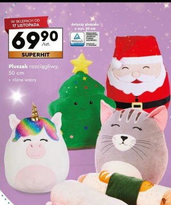 Pluszak rozciągliwy 50 cm różne wzory promocja w Biedronka