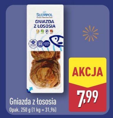 Gniazda z łososia Suempol promocja w Aldi