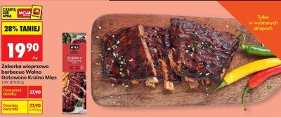 Żeberka wieprzowe barbecue Wolno Gotowane promocja w Biedronka