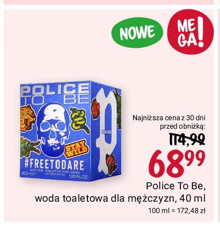 Woda toaletowa POLICE TO BE promocja