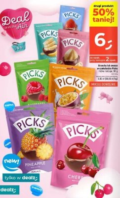 Orzechy lub owoce w czekoladzie Picks różne rodzaje promocja w Dealz