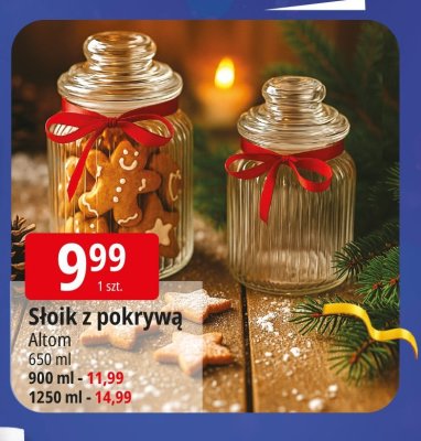 Słoik z pokrywą Altom 650 ml / 900 ml / 1250 ml promocja w Leclerc
