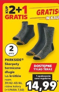 Skarpety termiczne krótkie Parkside promocja
