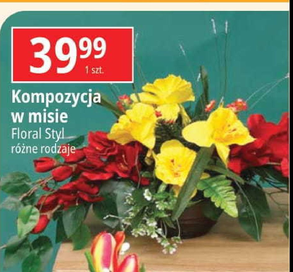 Kompozycja okoliczno艣ciowa w misie Floral styl promocja
