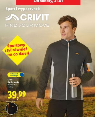 Kurtka męska Crivit promocja w Lidl