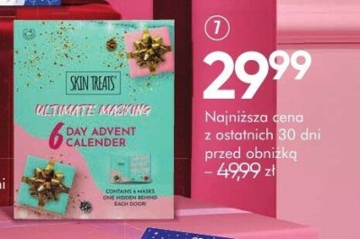 Kalendarz adwentowy SKIN TREATS ULTIMATE MASKING 6 DNI z maskami do pielęgnacji twarzy 6 szt. promocja w Super-Pharm