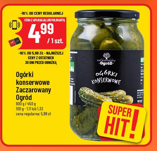 Ogorki konserwowe Zaczarowany ogród promocja w POLOmarket