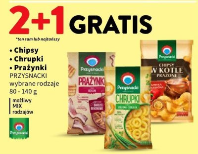 Chipsy, chrupki, prażynki Przysnacki wybrane rodzaje promocja w Intermarche