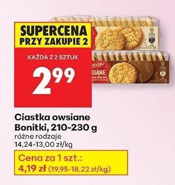 Ciastka owsiane r贸偶ne rodzaje Basia promocja w Biedronka