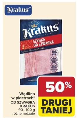 Wędlina w plastrach OD SZWAGRA KRAKUS promocja w Carrefour