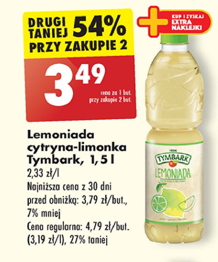 Lemoniada cytrynowa Tymbark lemoniada promocja