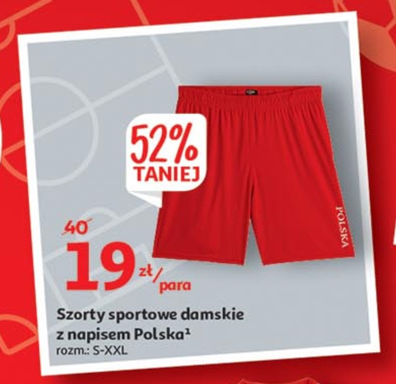 Szorty sportowe rozm. s-xxl z napisem polska promocja