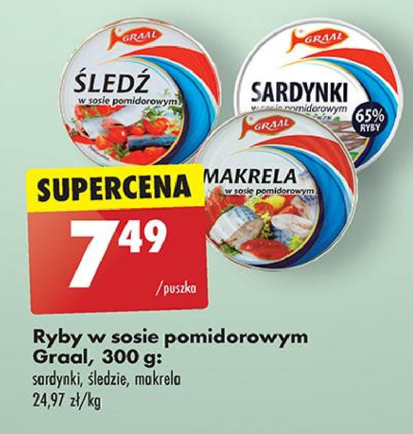 Makrela w sosie pomidorowym Graal promocja