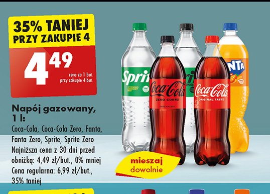 Napój pomarańczowy Fanta zero promocja