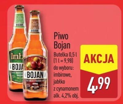 Piwo Bojan butelka 0,5l różne rodzaje promocja w Aldi