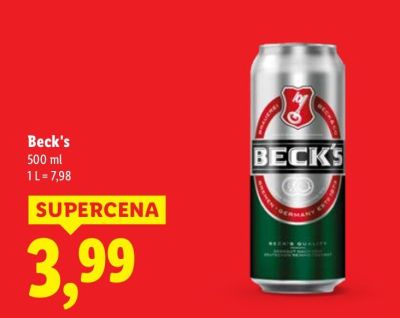 Piwo Beck's promocja w Lidl