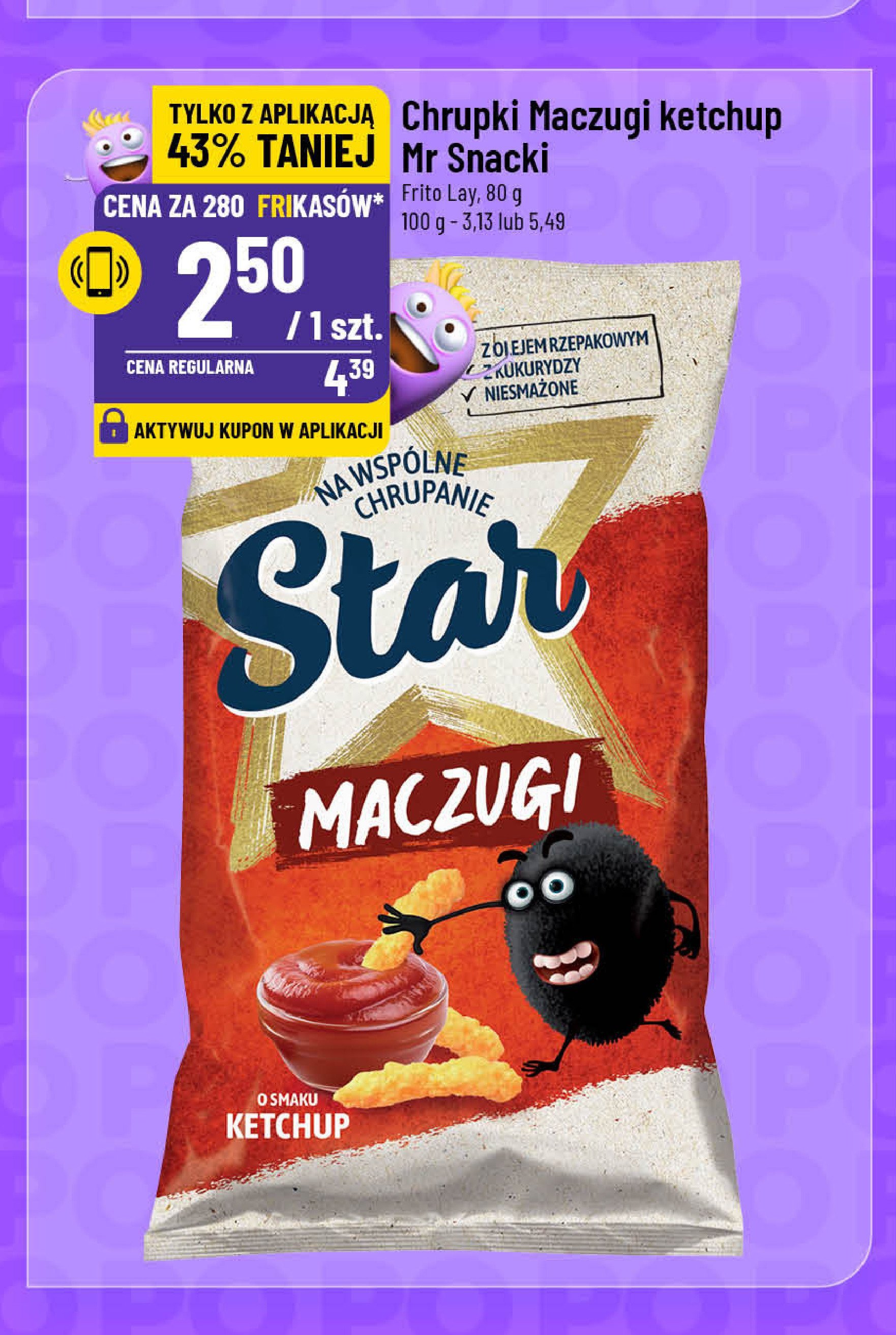 Chrupki maczugi ketchupowe Star foods promocja w POLOmarket