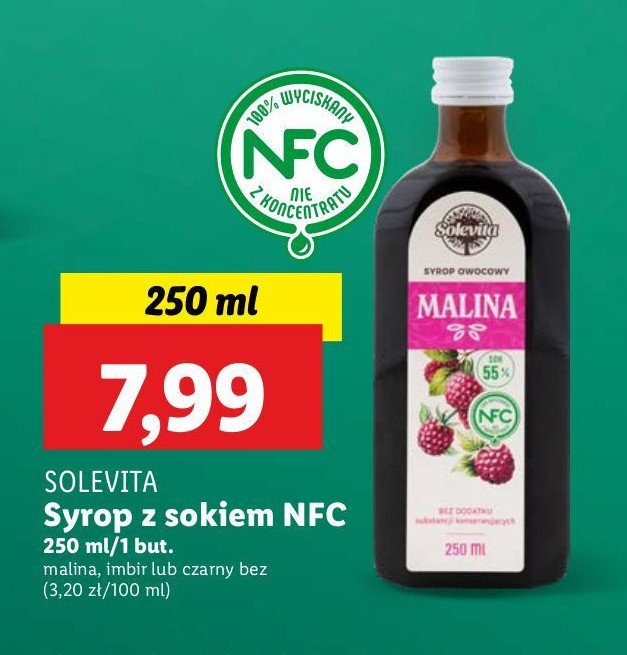 Syrop malina Solevita promocja