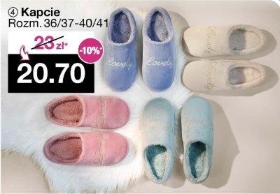 Kapcie Rozm. 36/37-40/41 promocja w Woolworth
