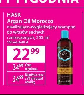 Szampon rewitalizujący Hask argan oil from morocco promocja