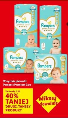 Pieluchy Pampers Premium Care promocja w Lidl