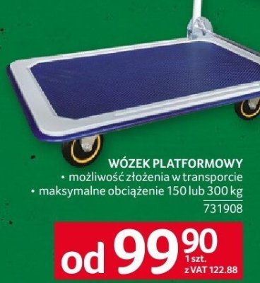 Wózek platformowy aluminiowy transportowy promocja w Selgros