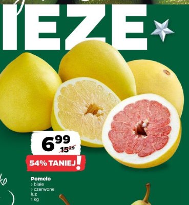 Pomelo białe, czerwone luz promocja w Netto