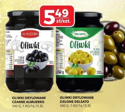 Oliwki drylowane zielone Delsato promocja w Top Market