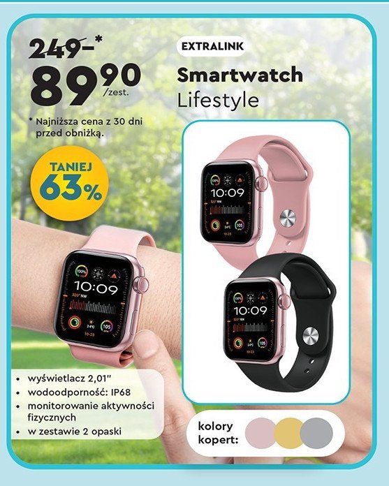 Smartwatch lifestyle Extralink promocja w Biedronka