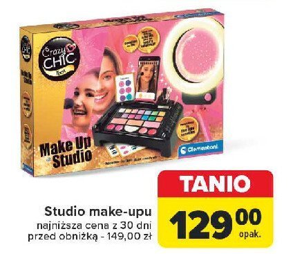 Zestaw crazy chic studio makeip Clementoni promocja w Carrefour