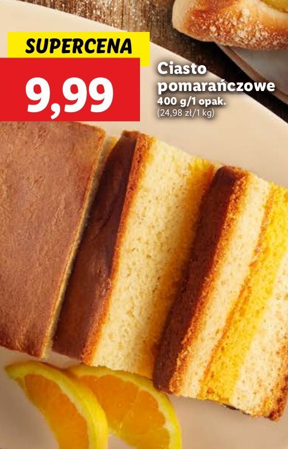 Ciasto pomarańczowe promocja