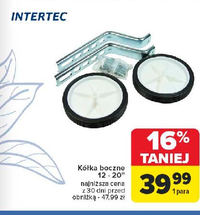 Kółka boczne 12-20" Intertec promocja w Carrefour