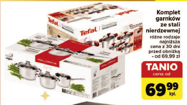 Komplet cook & clip Tefal promocja w Carrefour Market