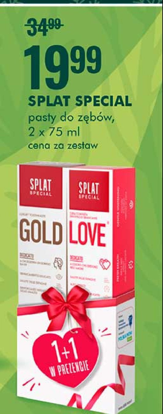 Zestaw past gold + love Splat special promocja