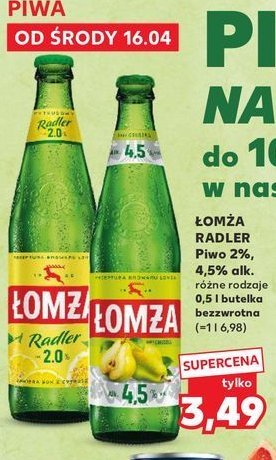Piwo Łomża radler promocja