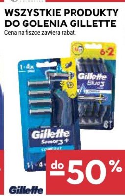 Wszystkie produkty do golenia Gillette promocja w Stokrotka