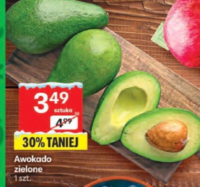 Awokado zielone 1 szt. promocja w Delikatesy Centrum