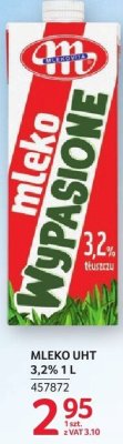Mleko UHT 3,2% 1l promocja w Selgros