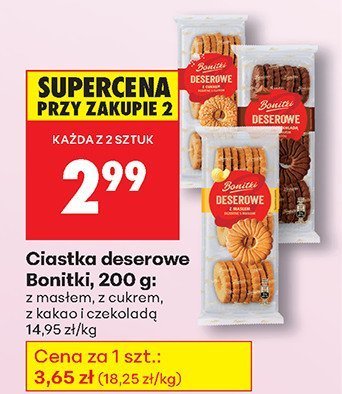 Ciastka deserowe z kakao i czekoladą promocja w Biedronka