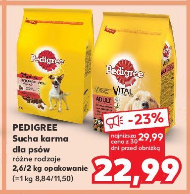 Karma dla psa dla małych ras wołowina i warzywa Pedigree vital promocja