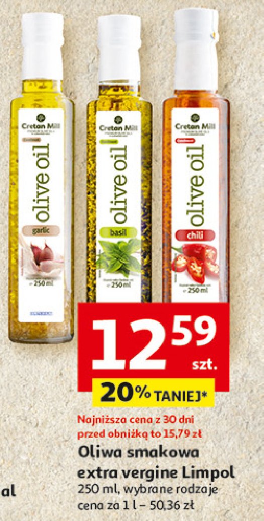 Oliwa z oliwek z czosnkiem Cretan olive mill promocja